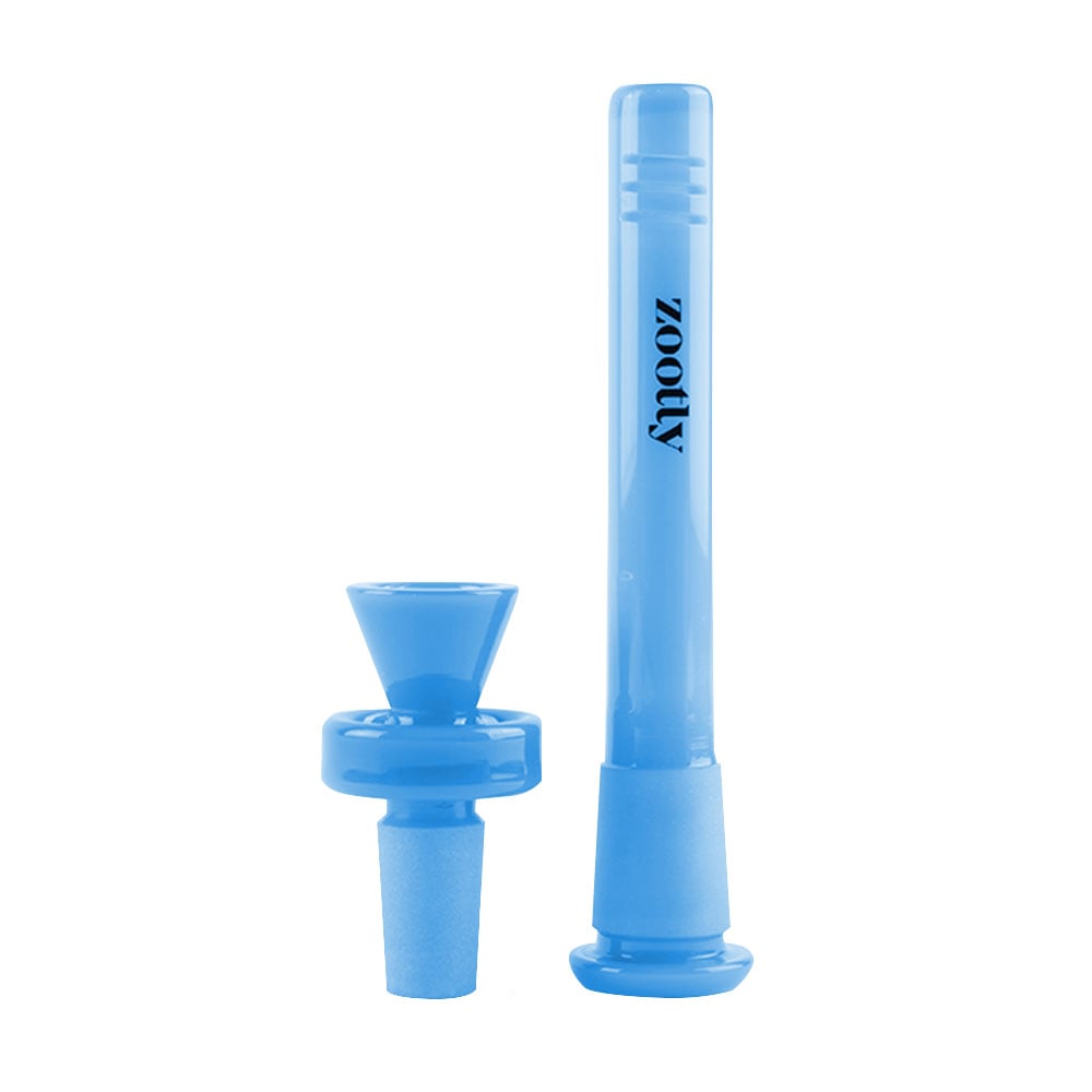 Hooot Coloured Bowl & Downstem (14mm) – Blue